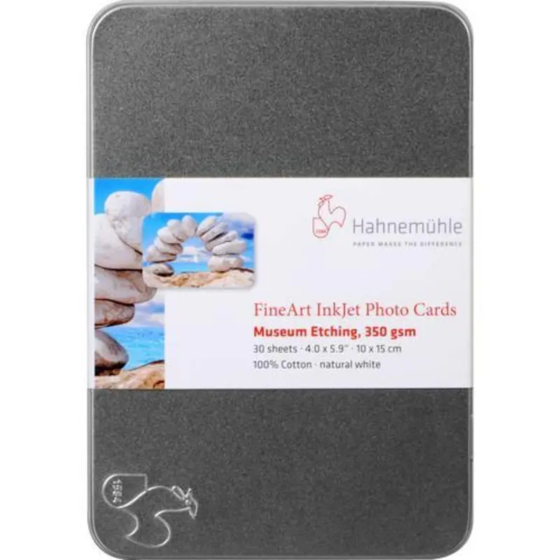Hahnemuhle Museum Etching Paper with Tin Box (4 x 6", 30 Sheets)
