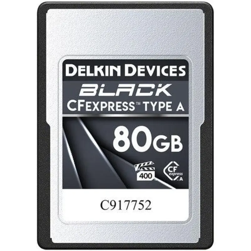 Delkin Devices BLACK CFexpress Type A Memory Card - 80GB