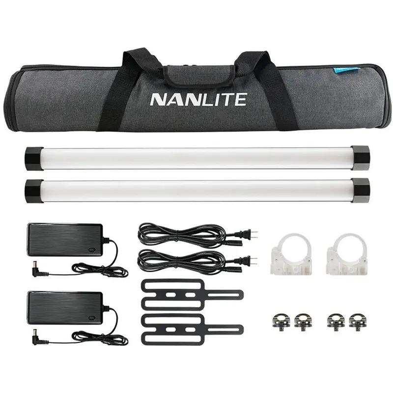 NanLite PavoTube II 15X RGBWW LED Pixel Tube 2-Light Kit