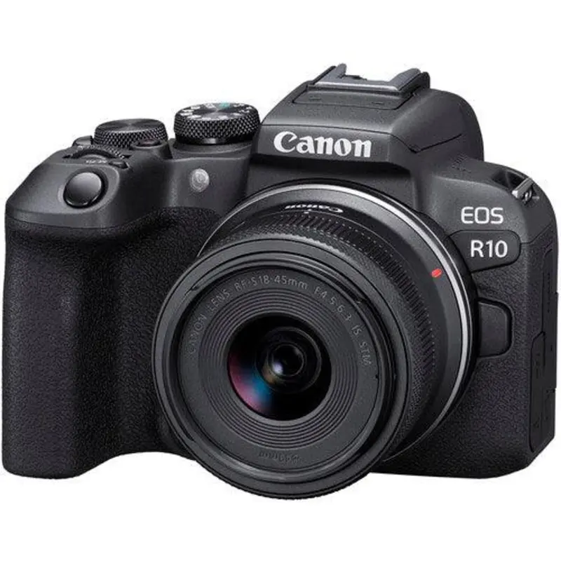 Canon EOS R10 Mirrorless Digital Camera with 18-45mm f/4.5-6.3 IS STM Lens