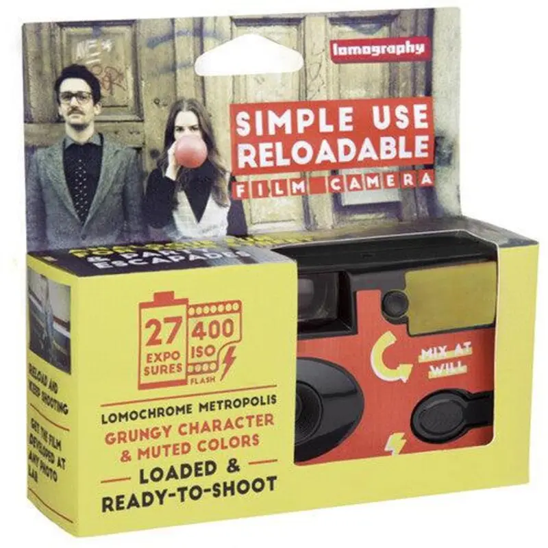 Lomography LomoChrome Metropolis Simple Use Reloadable 35mm Film Camera *Out of date