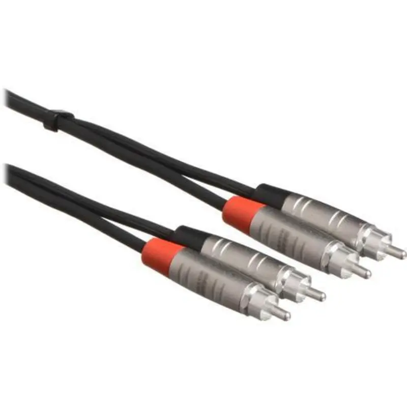 Hosa Pro Stereo Interconnect, Dual REAN RCA to Same - 5'
