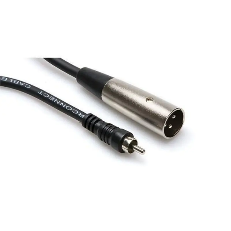 Hosa RCA Male to 3-Pin XLR Male Audio Cable - 10'