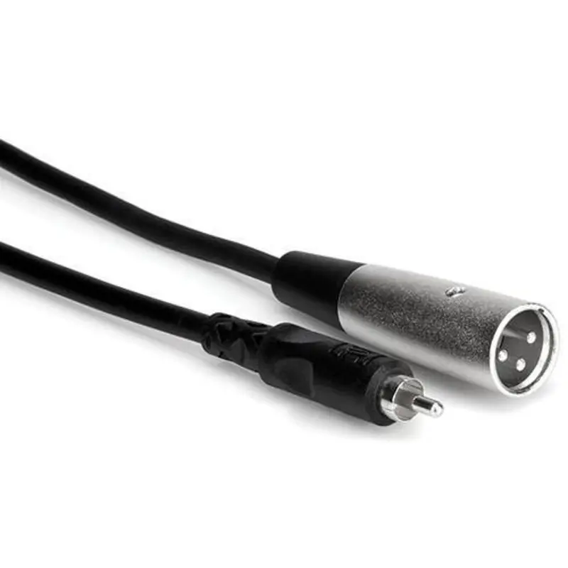 Hosa RCA Male to 3-Pin XLR Male Audio Cable - 5'