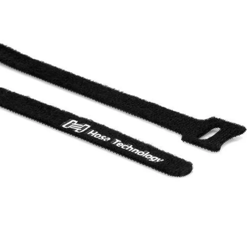 Hosa WTI-508 Hook & Loop Cable Ties 0.5 x 8'' (Black, 50-Pack)
