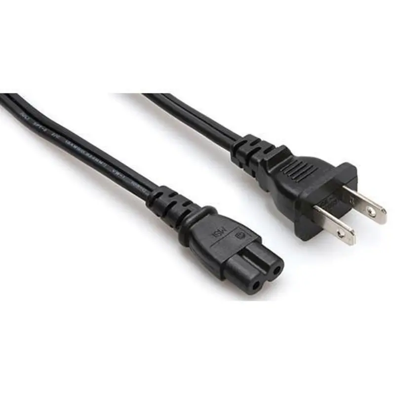 Hosa Replacement Power Cord (18 Gauge, 2 Conductors, Ungrounded) - 8'