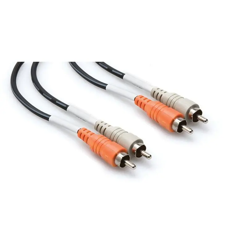Hosa 2 RCA Male to 2 RCA Male Dual Cable (Nickel Contacts) - 10'