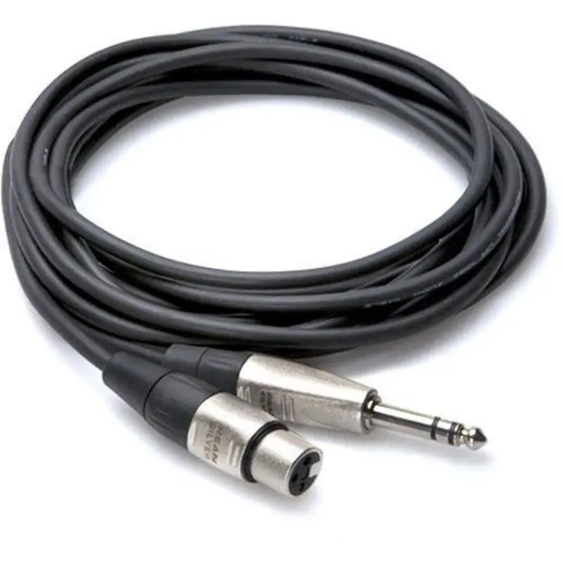 Hosa HXS-005 Balanced 3-Pin XLR Female to 1/4'' TRS Male Audio Cable (5')