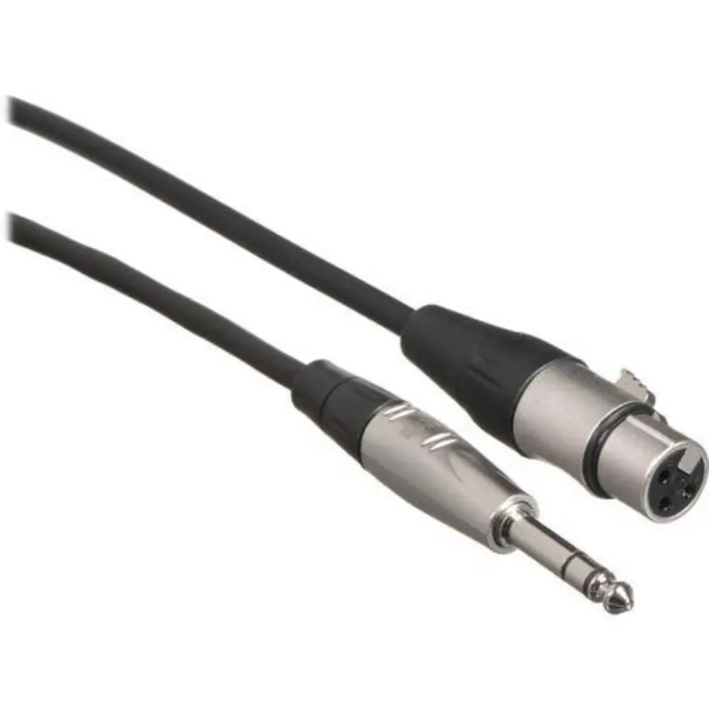 Hosa HXS-020 Balanced 3-Pin XLR Female to 1/4'' TRS Male Audio Cable (20')