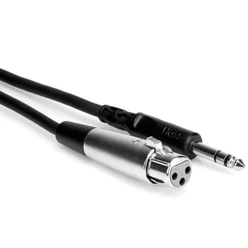 Hosa Stereo 1/4'' Male to 3-Pin XLR Female Interconnect Cable - 3