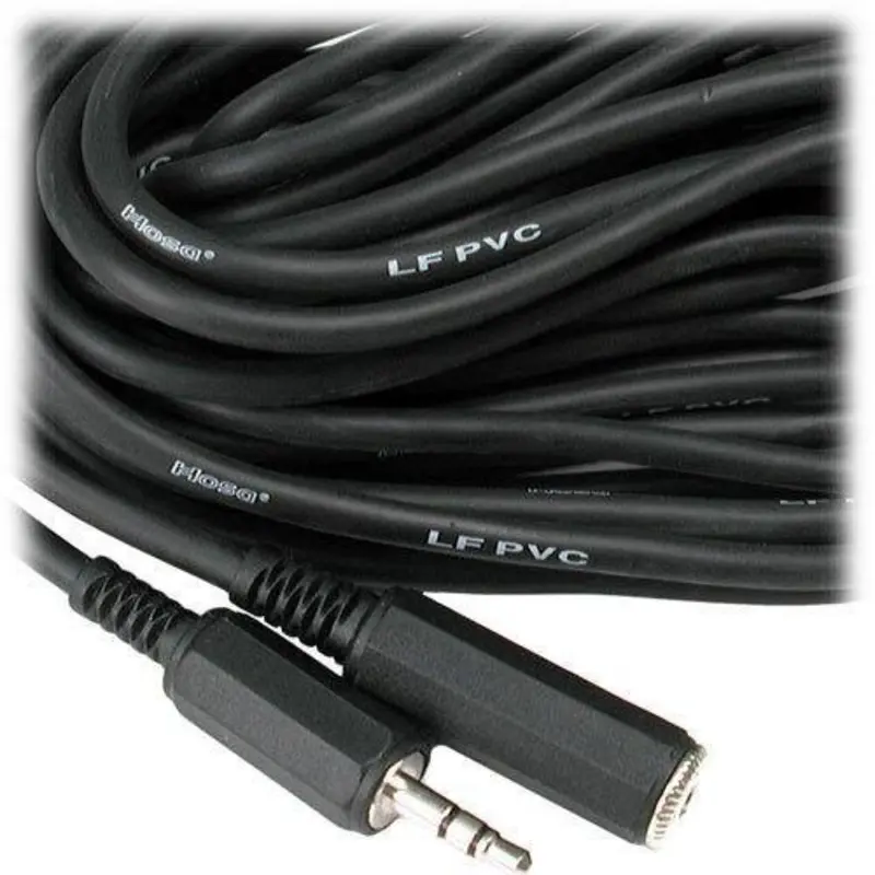 Hosa Stereo Mini Male to Stereo Mini Female Cable - 25' (7.62 m)