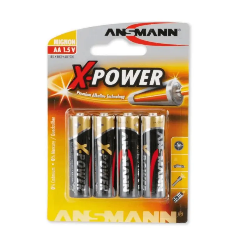 Ansmann X-Power AA Alkaline Battery (4 Pack)