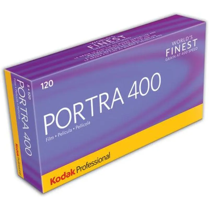Kodak Professional Portra 400 Color Negative Film (120 Roll Film) 5-Pack