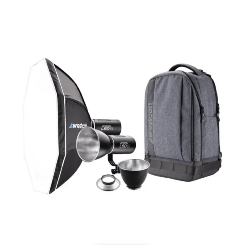 Westcott L60-B COB Bi-Color LED 2-Light Backpack Kit