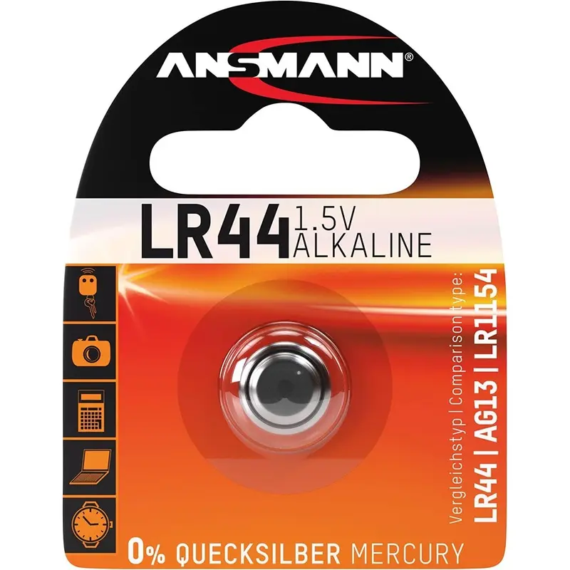 Ansmann LR44 1.5V Alkaline Button Cell Battery