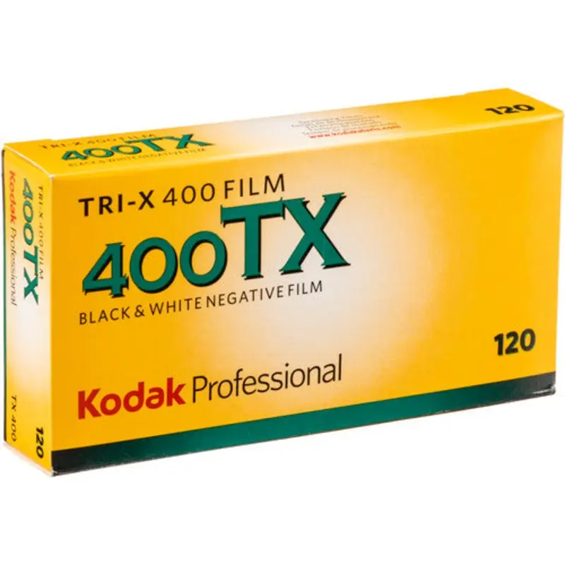 Kodak Professional Tri-X 400 Black and White Negative Film (120 Roll Film) 5-Pack