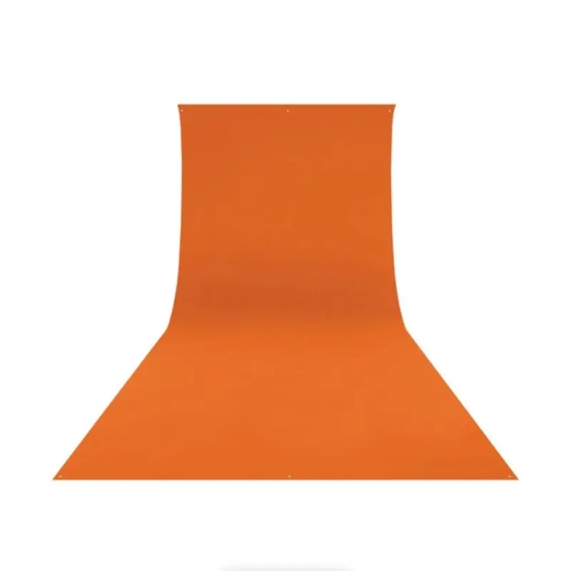 Westcott Wrinkle-Resistant Backdrop - Tiger Orange (9' x 20')