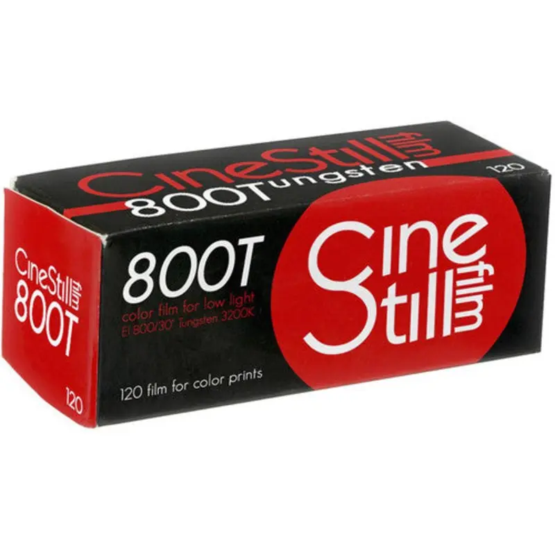 CineStill Film 800Tungsten Color Negative Film (120 Roll Film)