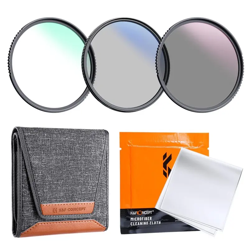 K&F Concept UV, CPL & ND4 Filter Kit - 67mm (K-Series)