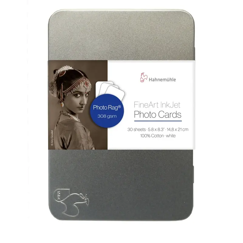 Hahnemuhle Photo Rag 308 Matte FineArt Photo Cards (A5 5.8 x 8.3", 30 Cards)