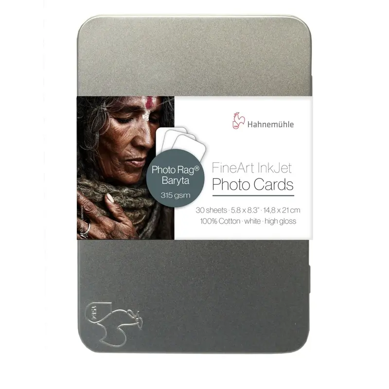 Hahnemuhle Photo Rag Baryta FineArt Photo Cards (A5 5.8 x 8.3", 30 Cards)