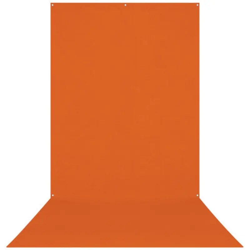 Westcott Wrinkle-Resistant Backdrop - Tiger Orange (5' x 12')
