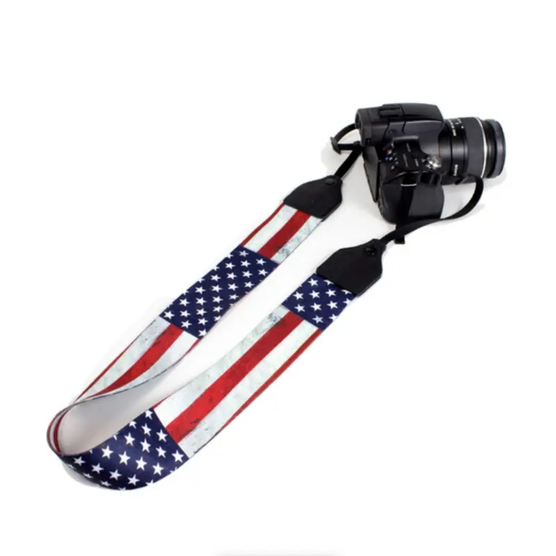 Perri's Leathers Ltd. 2" Polyester Camera Strap (USA Flag)