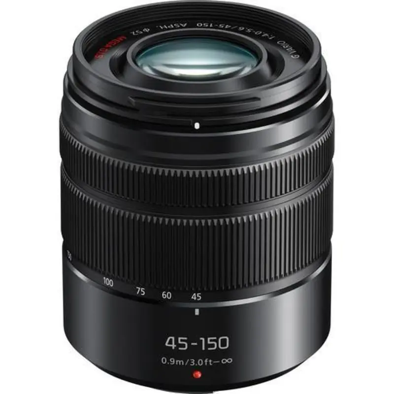 Panasonic Lumix G Vario 45-150mm f/4-5.6 ASPH. MEGA O.I.S. Lens (Matte Black)