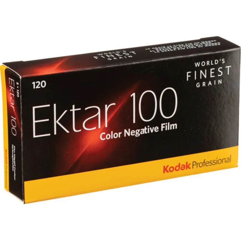 Kodak Professional Ektar 100 Color Negative Film (120 Roll Film) 5-Pack