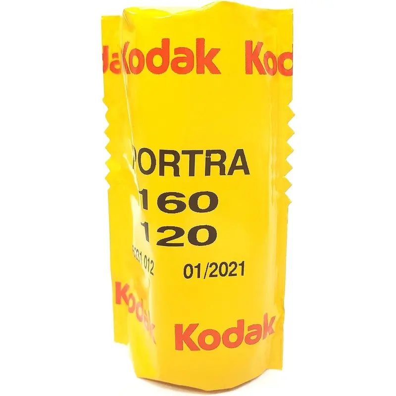 Kodak Professional Portra 160 Color Negative Film (120 Roll Film) Single Roll