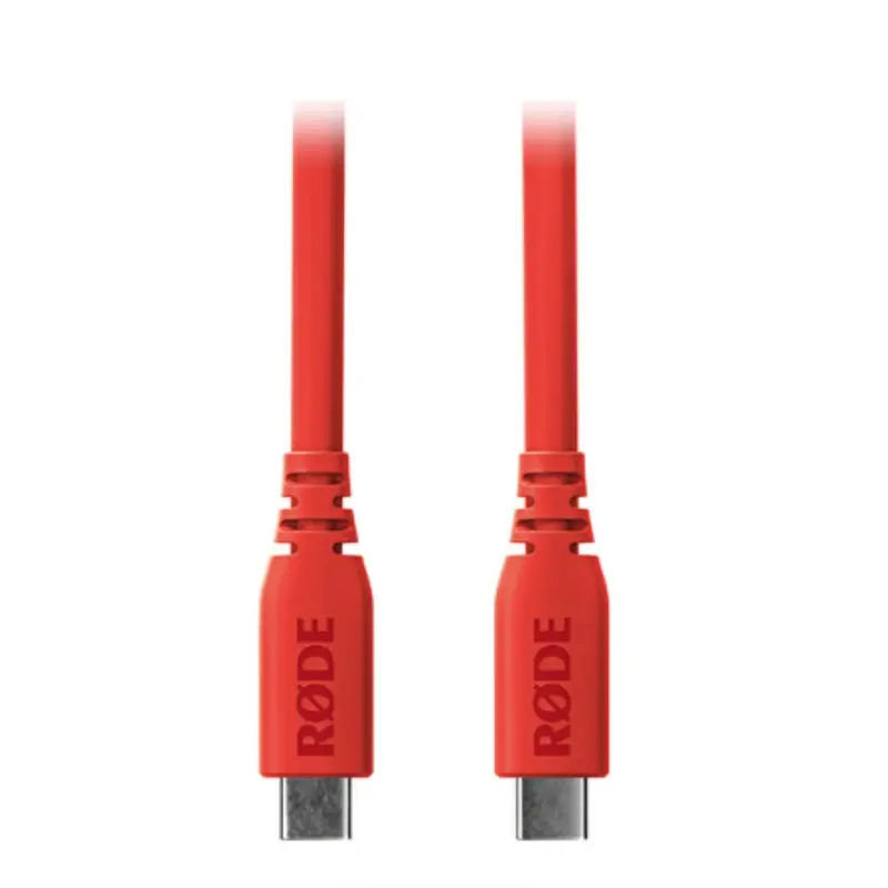 RODE SC27 SuperSpeed USB-C to USB-C Cable (Red, 6.6')