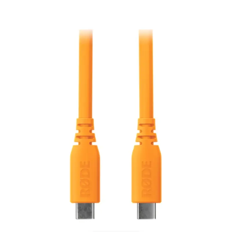RODE SC27 SuperSpeed USB-C to USB-C Cable (Orange, 6.6')