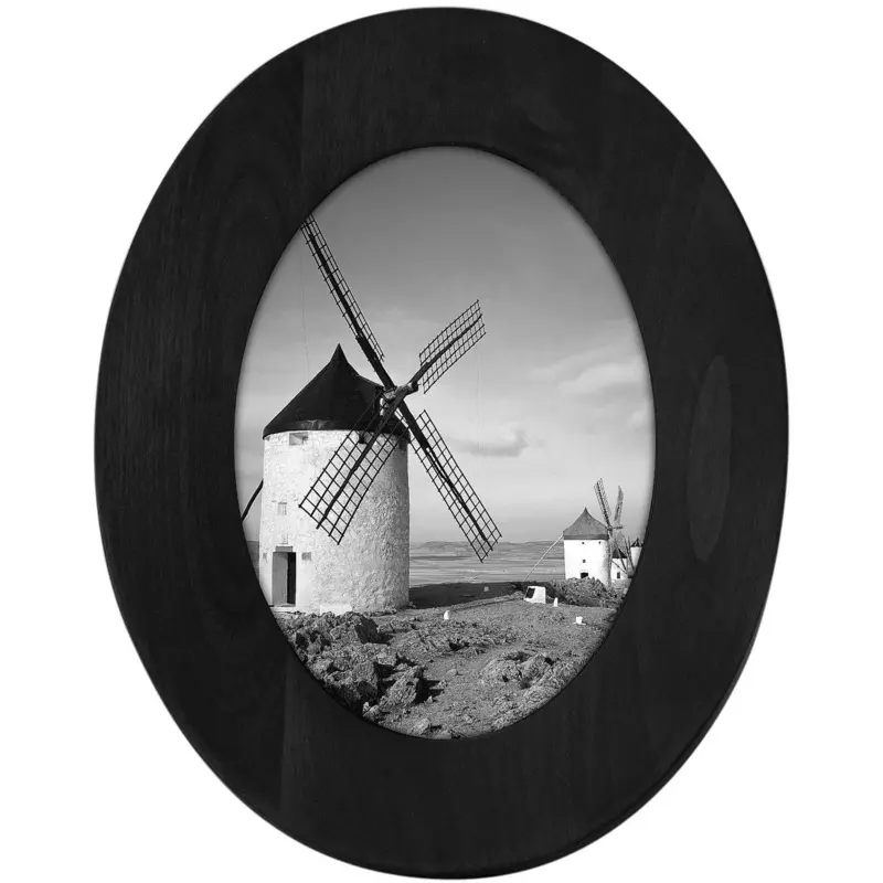 Malden 5X7 Black Oval Frame