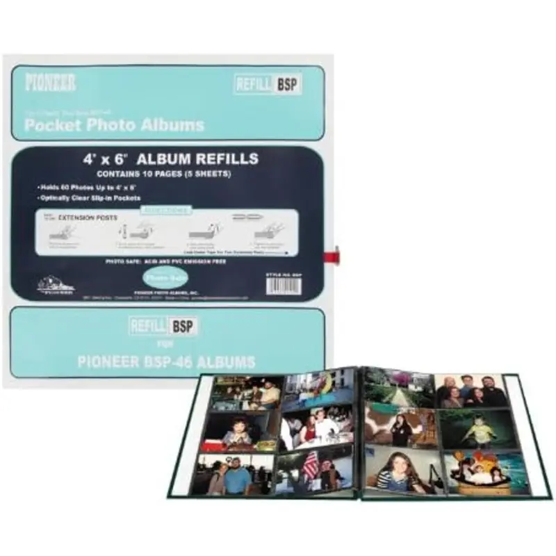 Pioneer BSP Refill Pages for the BSP-46 Photo Album (Pack of 5)