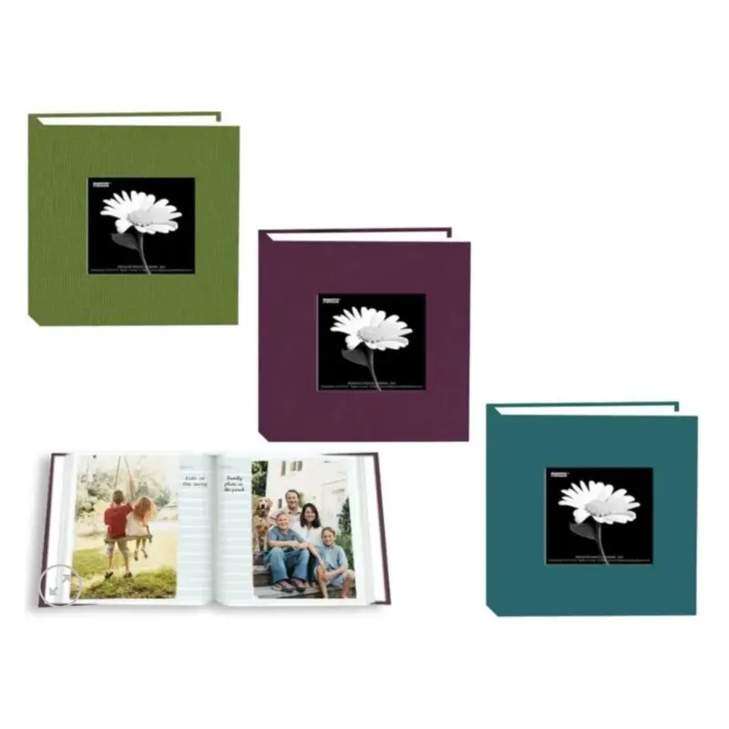 Pioneer Fabric Photo Album DA100CBFN Holds 100 4x6'' Photos 1-Up Assorted Colors