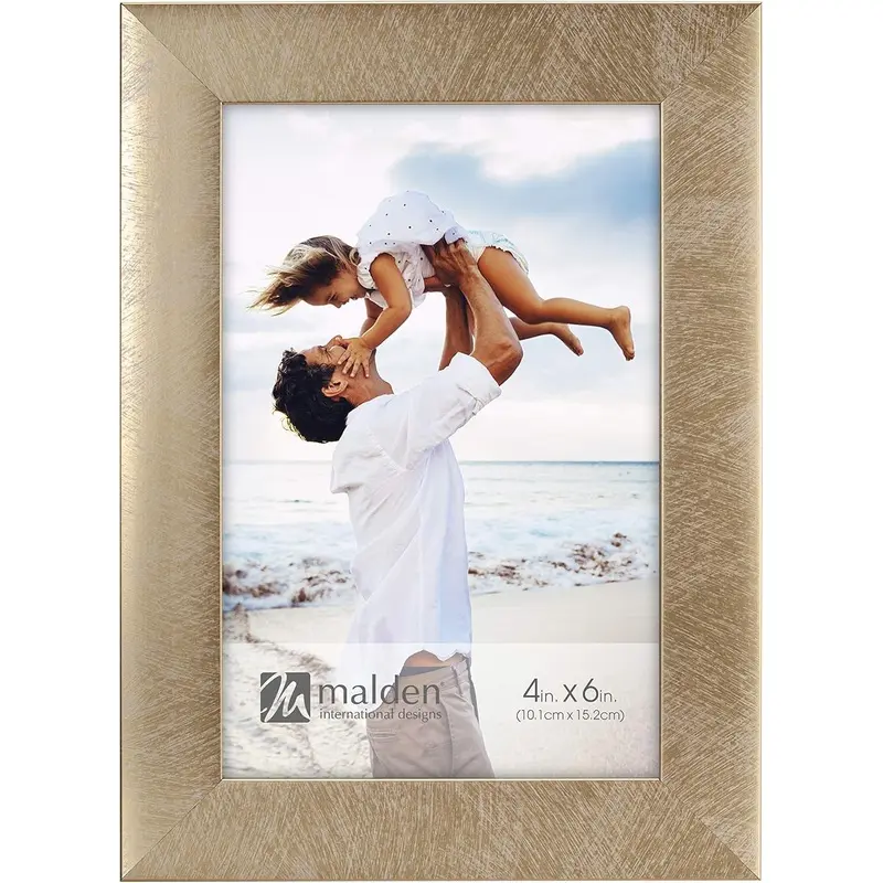Malden Linear - Metallic Gold 4x6 Frame