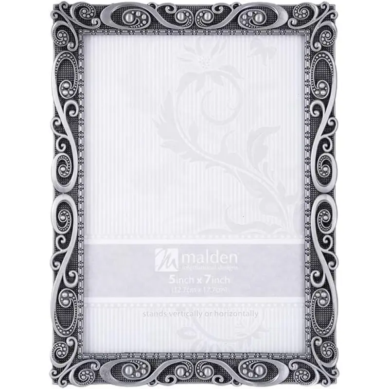 Malden Morgan Pewter Swirl 5X7 Frame