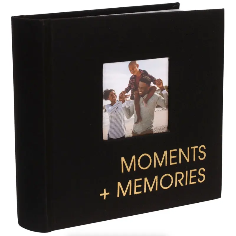 Malden Photo Album 1-Up Moments Black Fabric