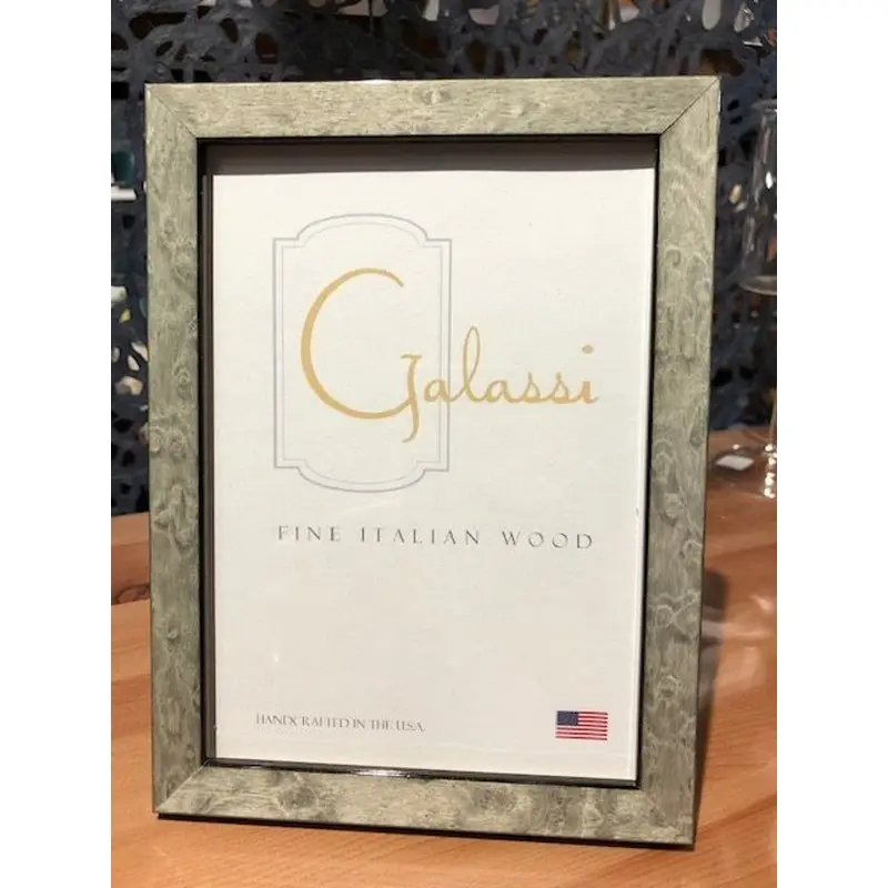 Galassi Italian Wood Photo Frame - Grey Burl - 8x10