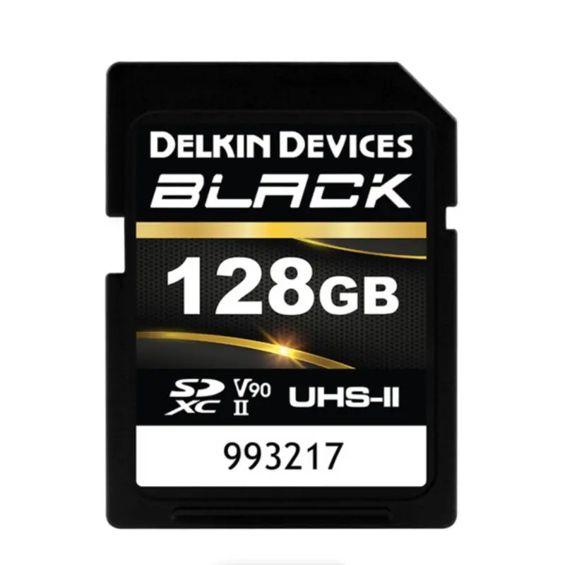Delkin Devices BLACK UHS-II SDXC V90 Memory Card - 128GB