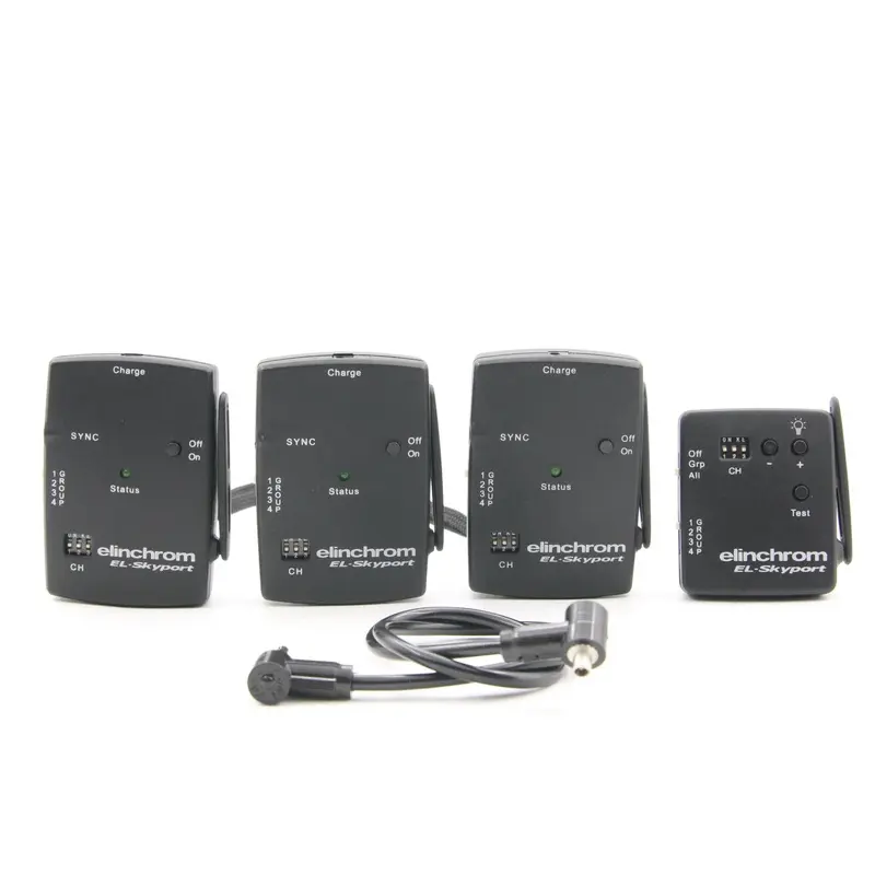 * AS IS * Elincrom EL-Skyport Flash Wireless Set 1 Transmitter and 3 Receivers