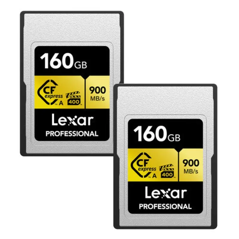 Lexar Professional CFexpress Type A Memory Card (GOLD Series) - 160GB (2-Pack)