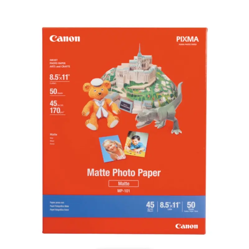 Canon Matte Photo Paper (8.5 x 11", 50 Sheets)