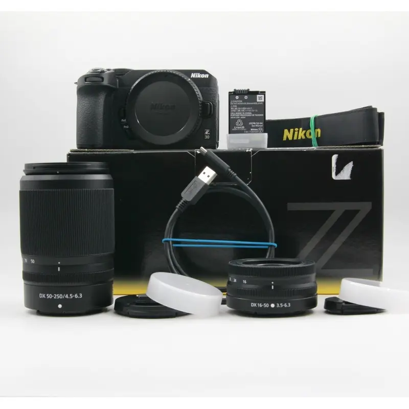 * OPEN BOX EXCELLENT * Nikon Z 30 Mirrorless Camera with 16-50mm and 50-250mm Lenses