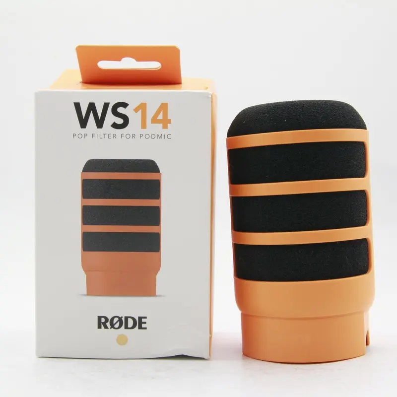 * OPEN BOX GOOD * RODE WS14 Pop Filter for PodMic (Orange)