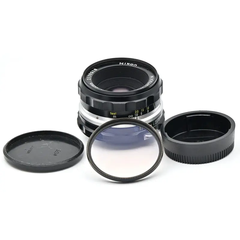 * USED * Nikon Nikkor H.C Auto 50mm f/2 NON - ALens with Nikon L1A Filter