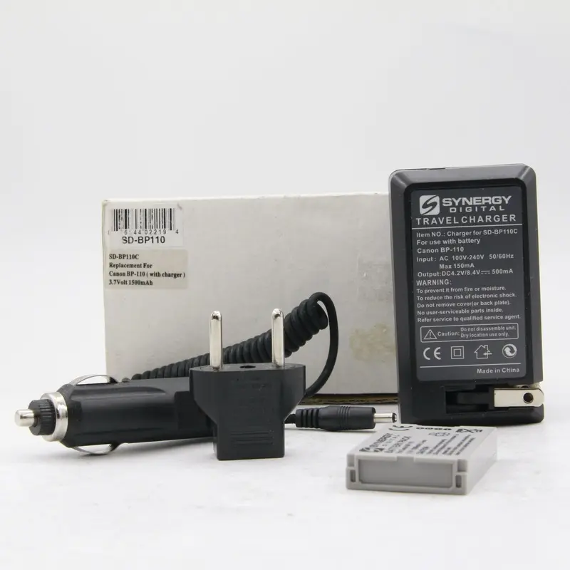* USED * Synergy Digital Battery Charger Kit for Digital Camera Canon SD-BP110C Battery