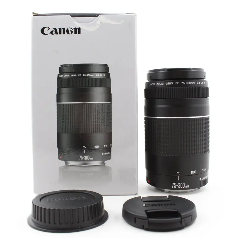 * USED * Canon EF 75-300mm f/4-5.6 III Lens Boxed