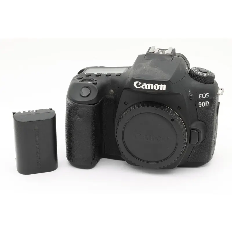 * USED * Canon EOS 90D DSLR Camera (Body Only) SHUTTER 35000 MISSING Charger
