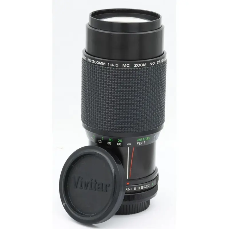 * USED * Vivitar 80-200mm f/4.5 MC Film Zoom Lens for Canon FD
